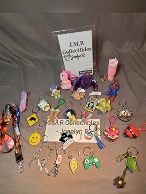 Diverse Collection of Keychains & Small Collectibles